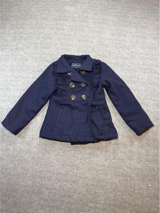 Cherokee Other - Cherokee Girls Dress Coat-4T/Navy Blue/Buttons/Snap Button/Dressy/Thick